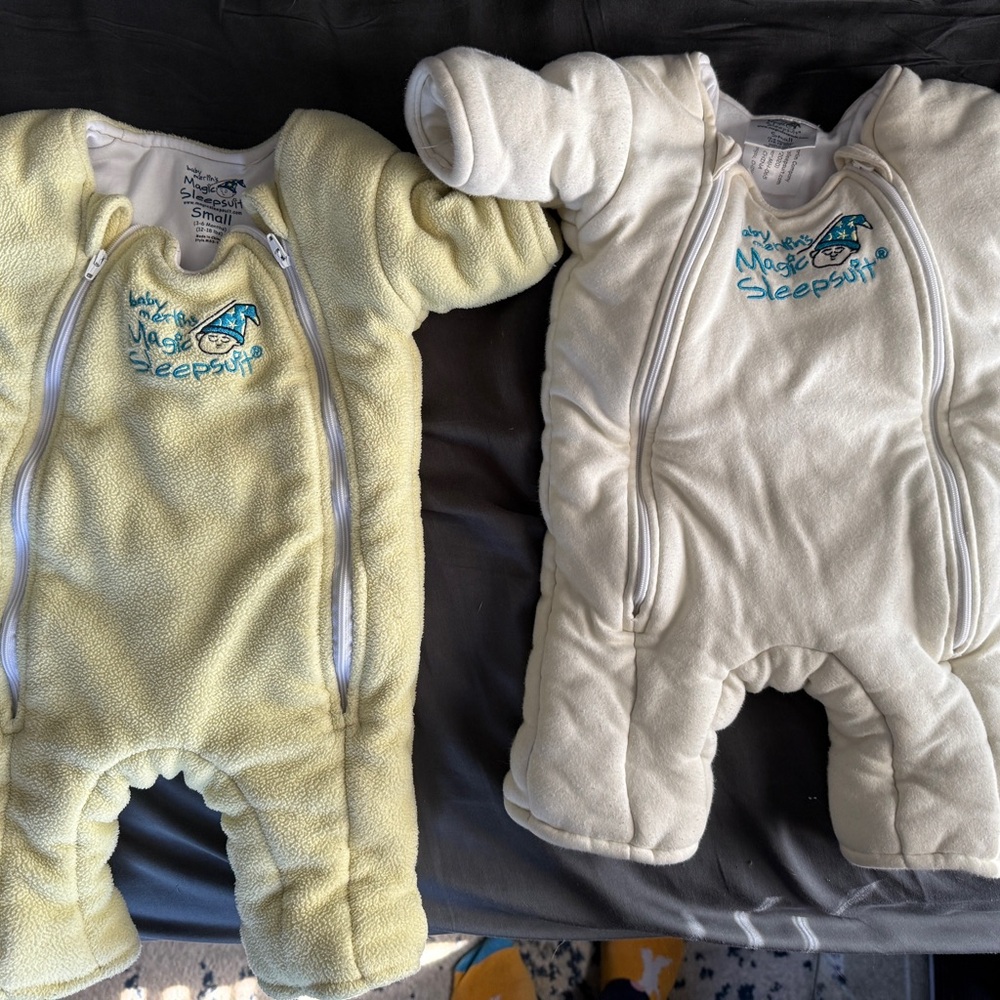 Baby Merlin's Magic Sleepsuit Bundle - Yellow and Cream